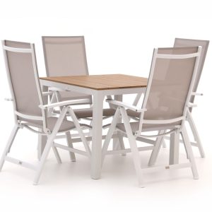 Bellagio Avenza/Fidenza 90cm dining tuinset 5-delig verstelbaar - Laagste prijsgarantie!